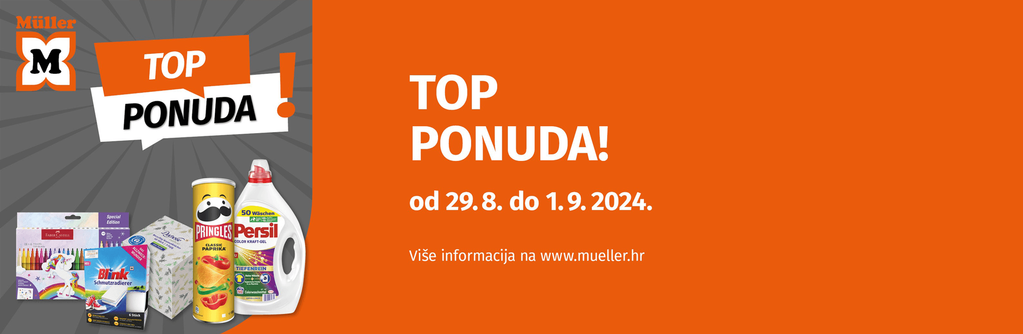 Müller: TOP PONUDA od 29.8. do 1.9.
