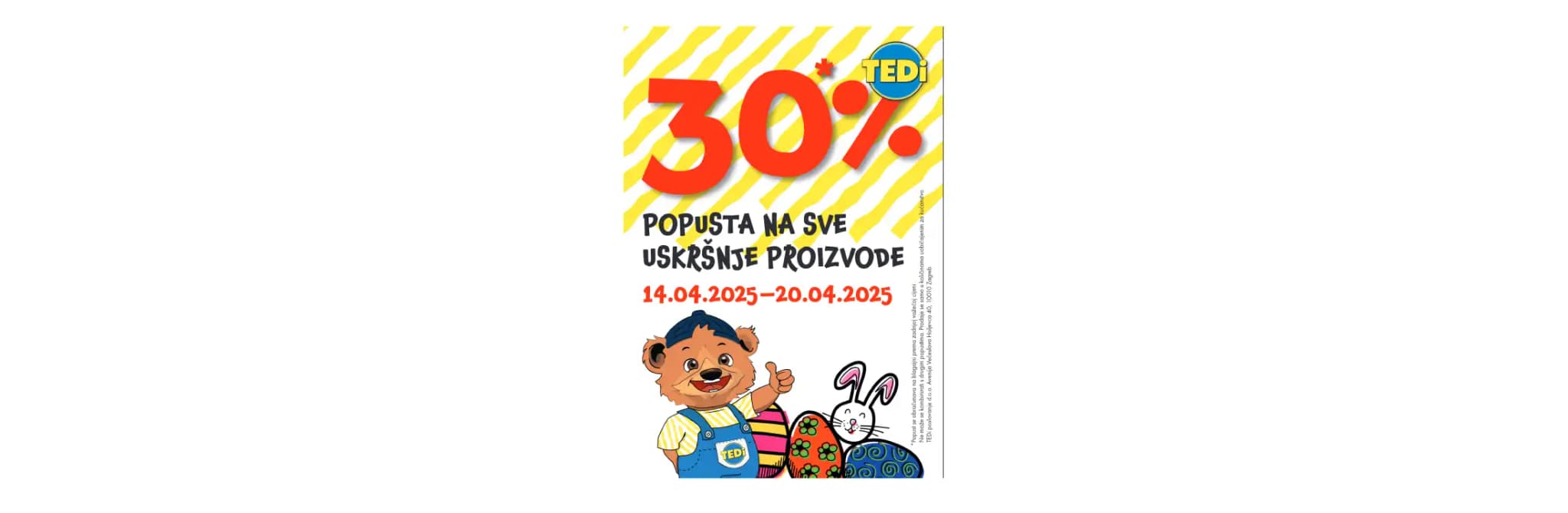 TEDi -  popust na uskršnje proizvode.