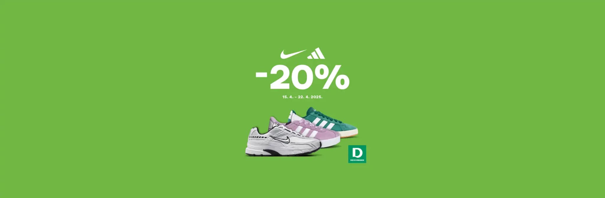 Deichmann - 20% na adidas i Nike