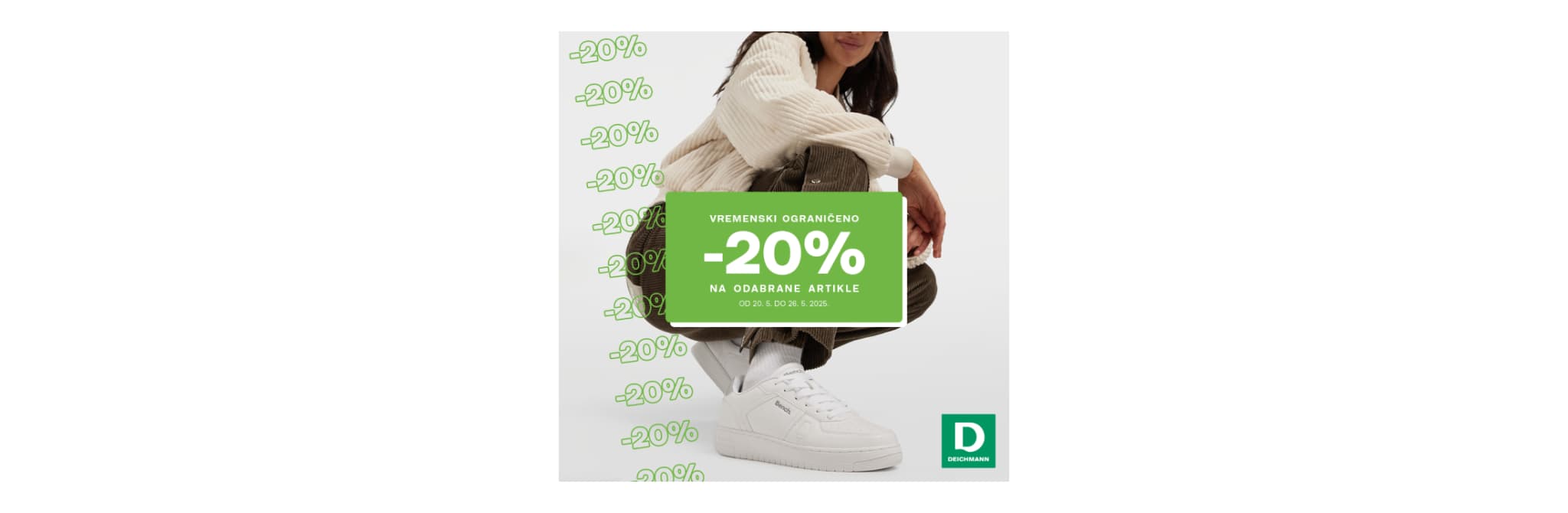 Deichmann akcija -20%