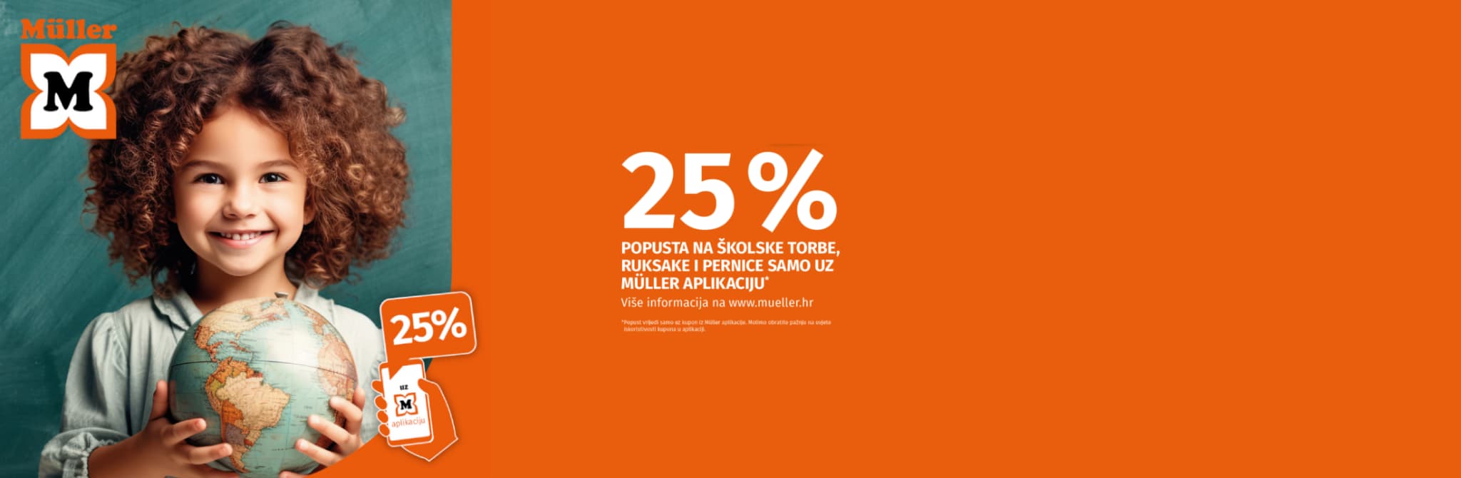 Müller: 25% na školske torbe, ruksake i pernice