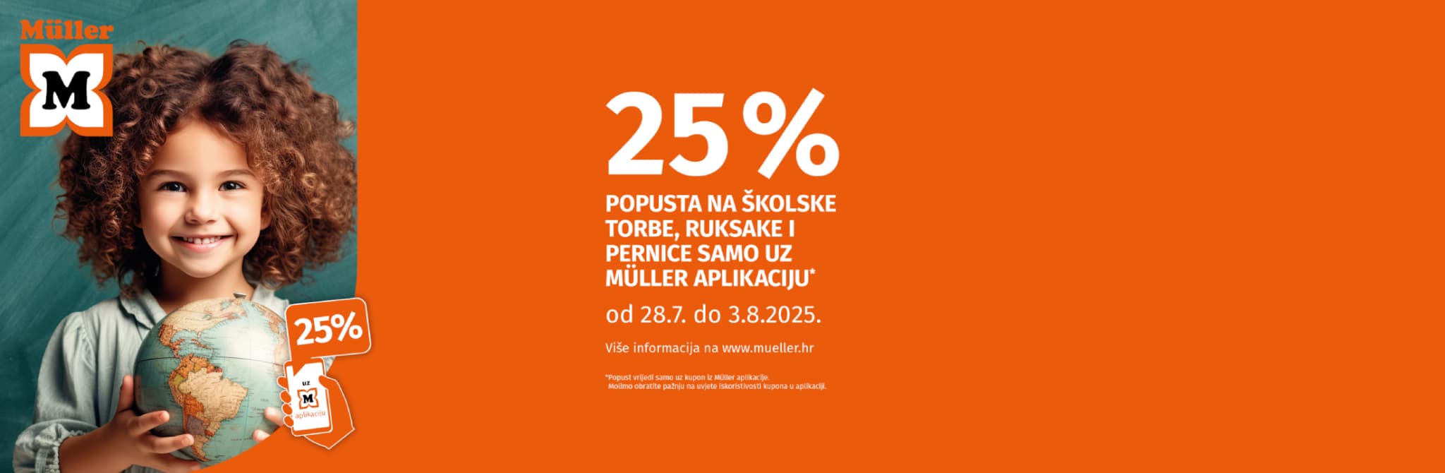 25% na školske torbe, ruksake i pernice - Müller